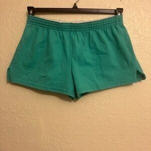 Soffe Shorts Women's Green Low-Rise Size M